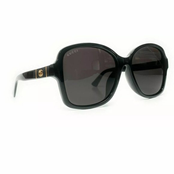 Gucci Women\'s Black and Grey Gradient Sunglasses!